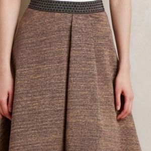 Anthropologie HD in paris high low metalic circle skirt. BN